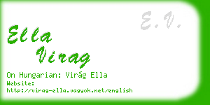 ella virag business card